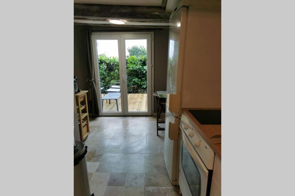Le 3 De Coeur Avec Terrasse Apartment Honfleur Exterior foto